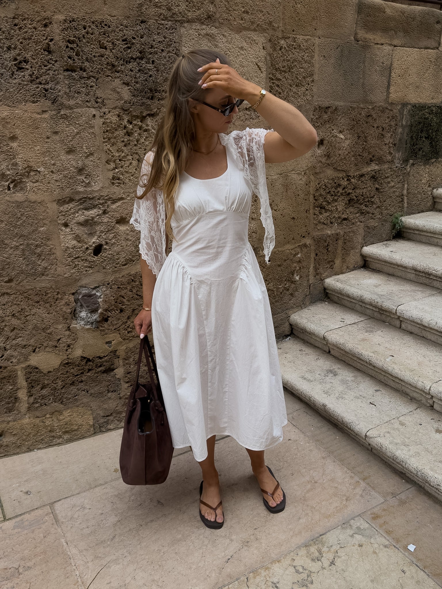 NMASTA Midi Dress - Cloud Dancer